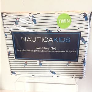 New Nautica Kids twin sheet set boats